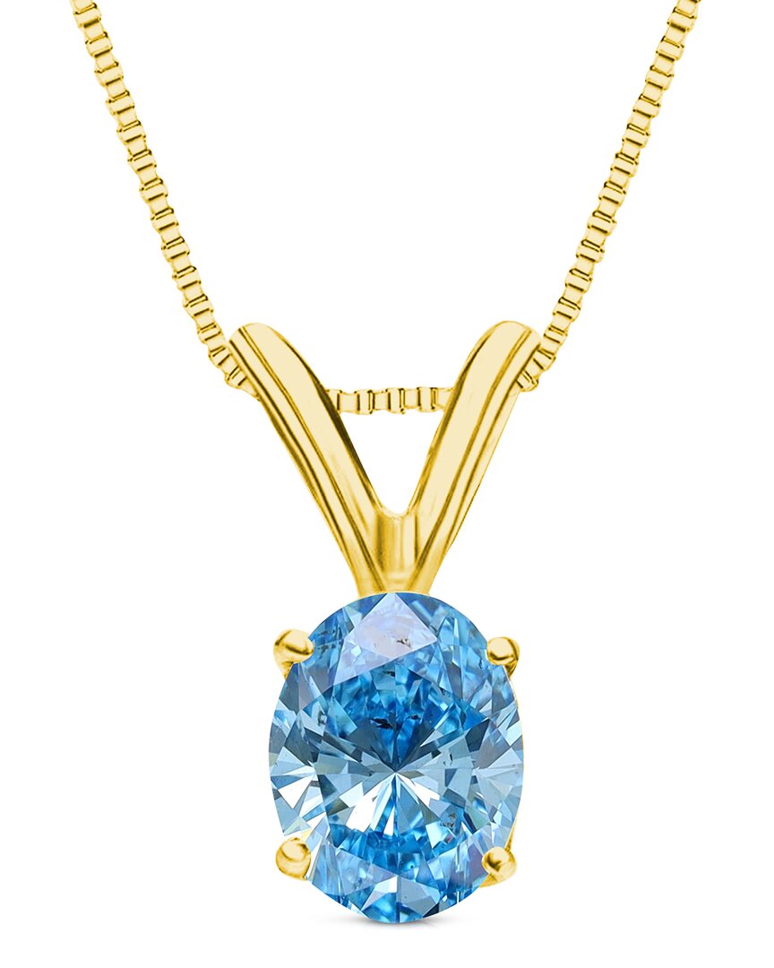 Amairah 14k 1.00 Ct. Tw. Lab-grown Diamond Solitaire Pendant Necklace