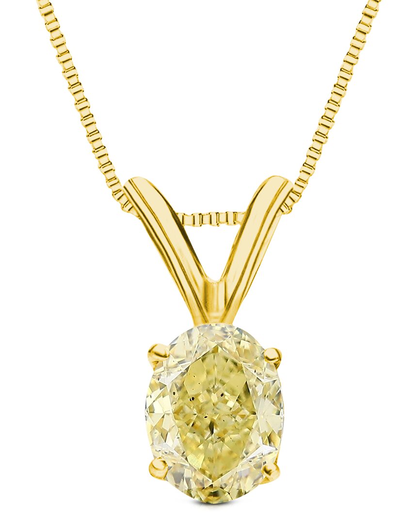 Amairah 14k 1.00 Ct. Tw. Lab-grown Diamond Solitaire Pendant Necklace