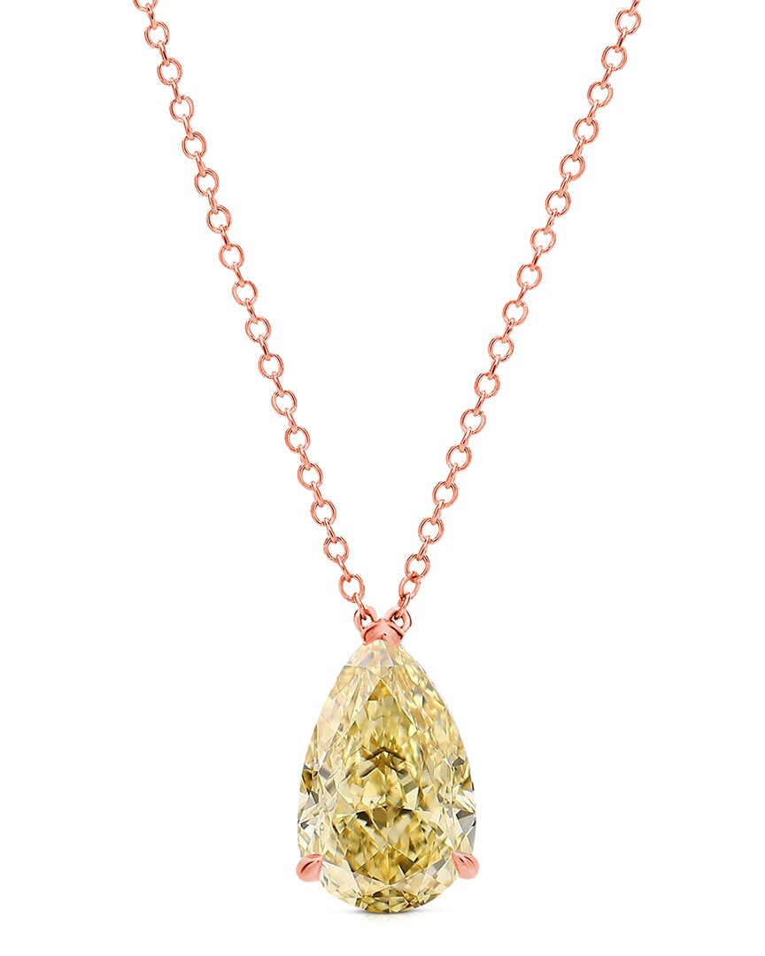 Amairah 14k Rose Gold 1.00 Ct. Tw. Lab-grown Diamond Solitaire Pendant Necklace