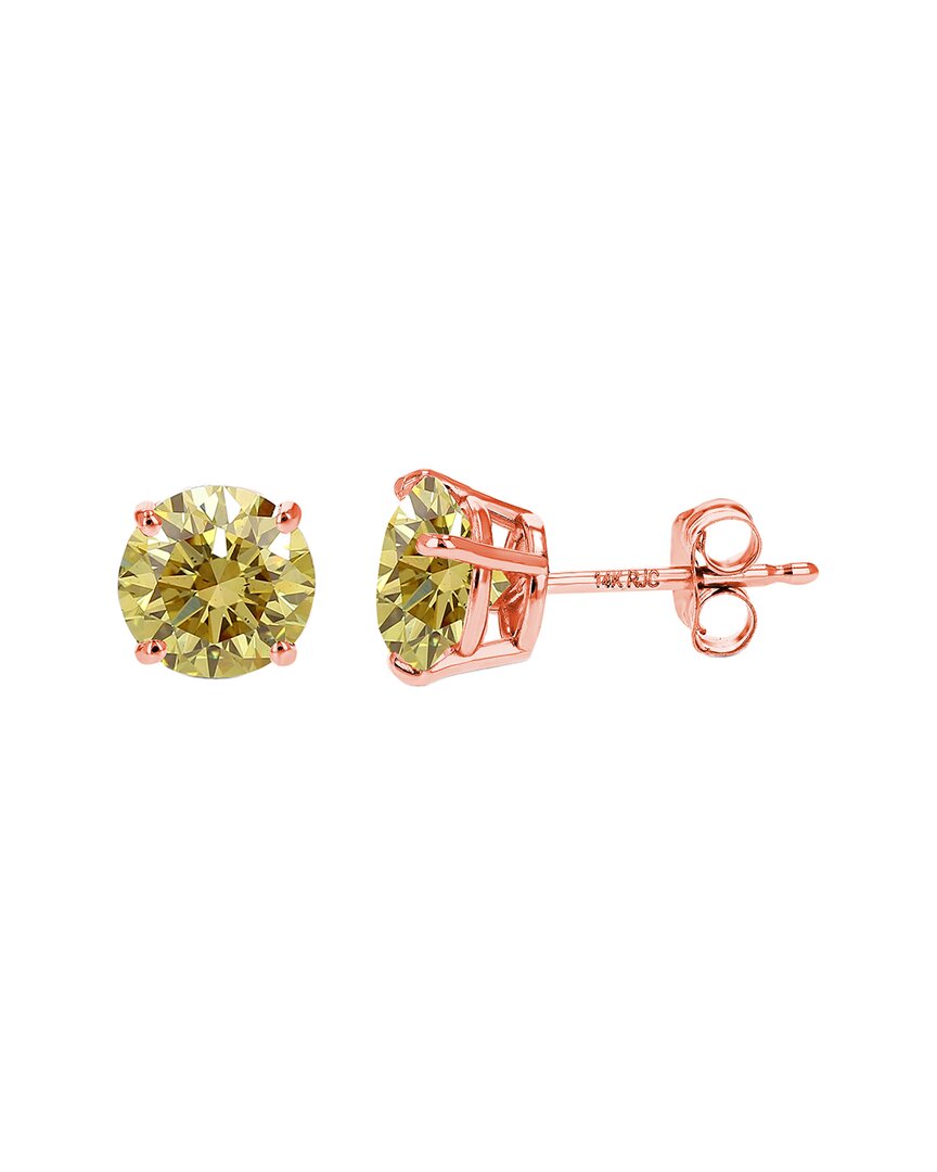 Amairah 14k Rose Gold 2.00 Ct. Tw. Lab-grown Diamond Stud Earrings