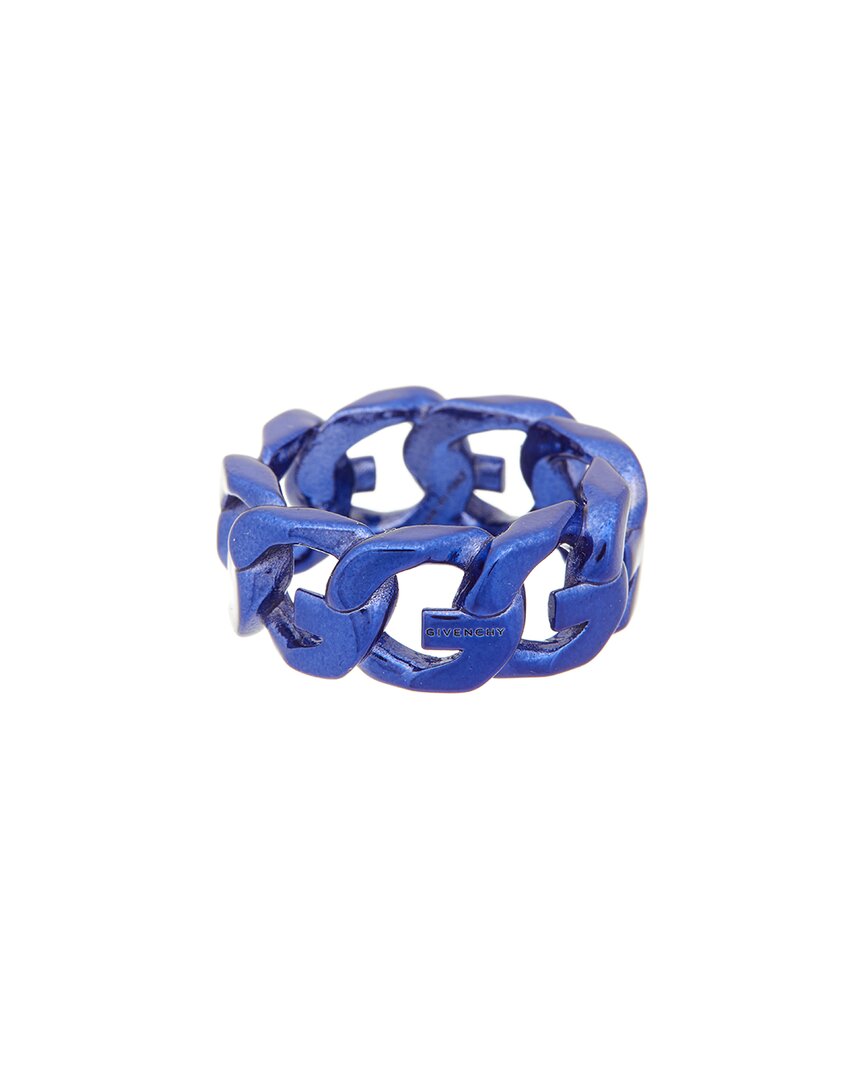Givenchy G Chain Ring In Blue