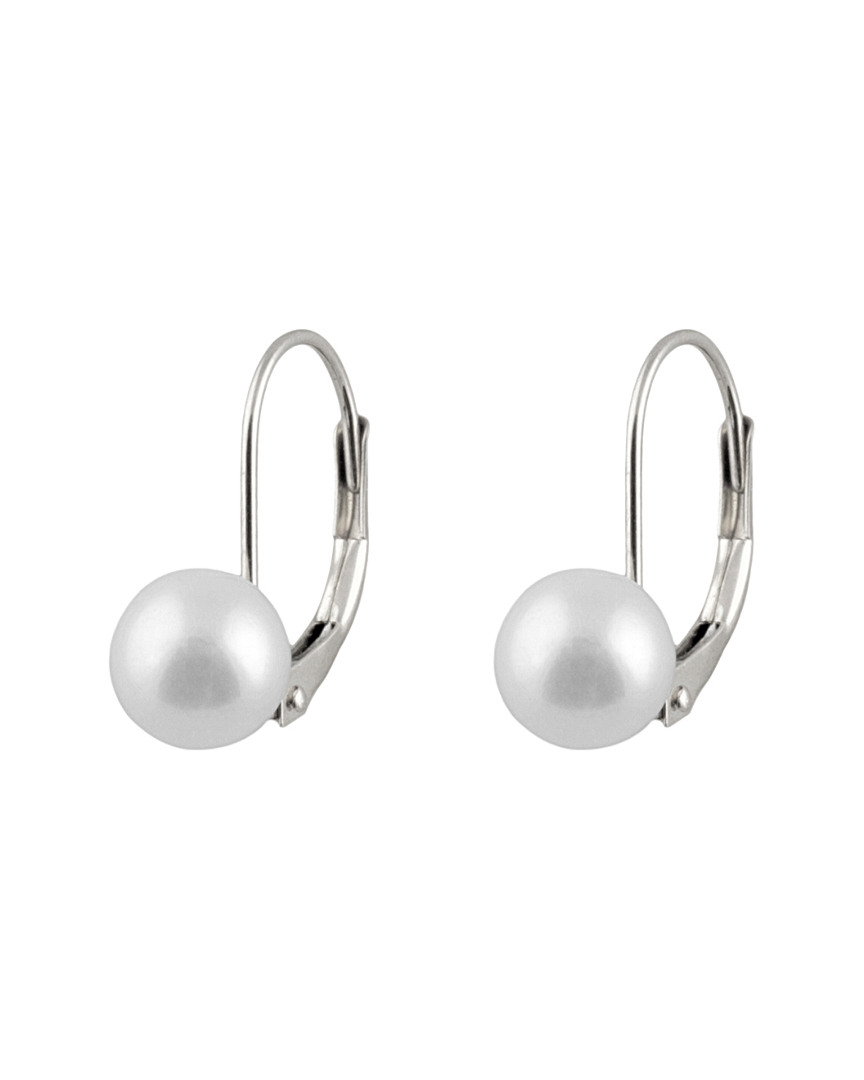 Splendid Pearls 14k 8-9mm Akoya Pearl Earrings