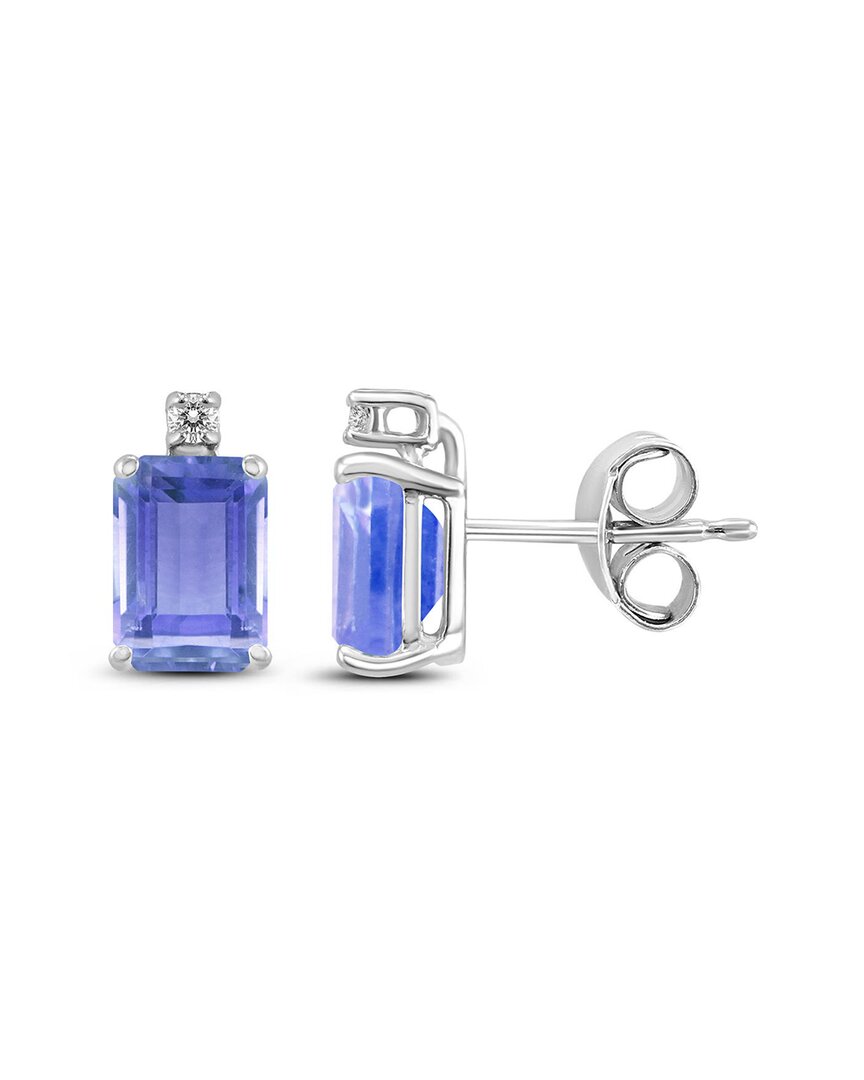 Gemstones 14k 0.64 Ct. Tw. Diamond & Tanzanite Earrings