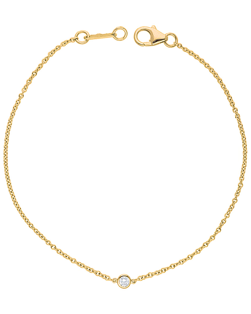 Shop Diana M. Fine Jewelry 14k Rose Gold 0.20 Ct. Tw. Diamond Bracelet