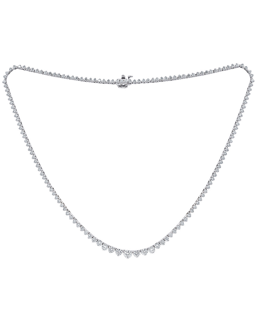 DIANA M. DIANA M. FINE JEWELRY 14K 6.80 CT. TW. DIAMOND TENNIS NECKLACE