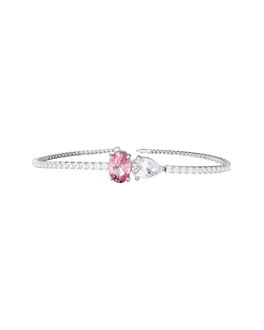 Lab Grown Diamonds 14k 3.83 Ct. Tw. Lab-grown Diamond Bangle Bracelet In Metallic