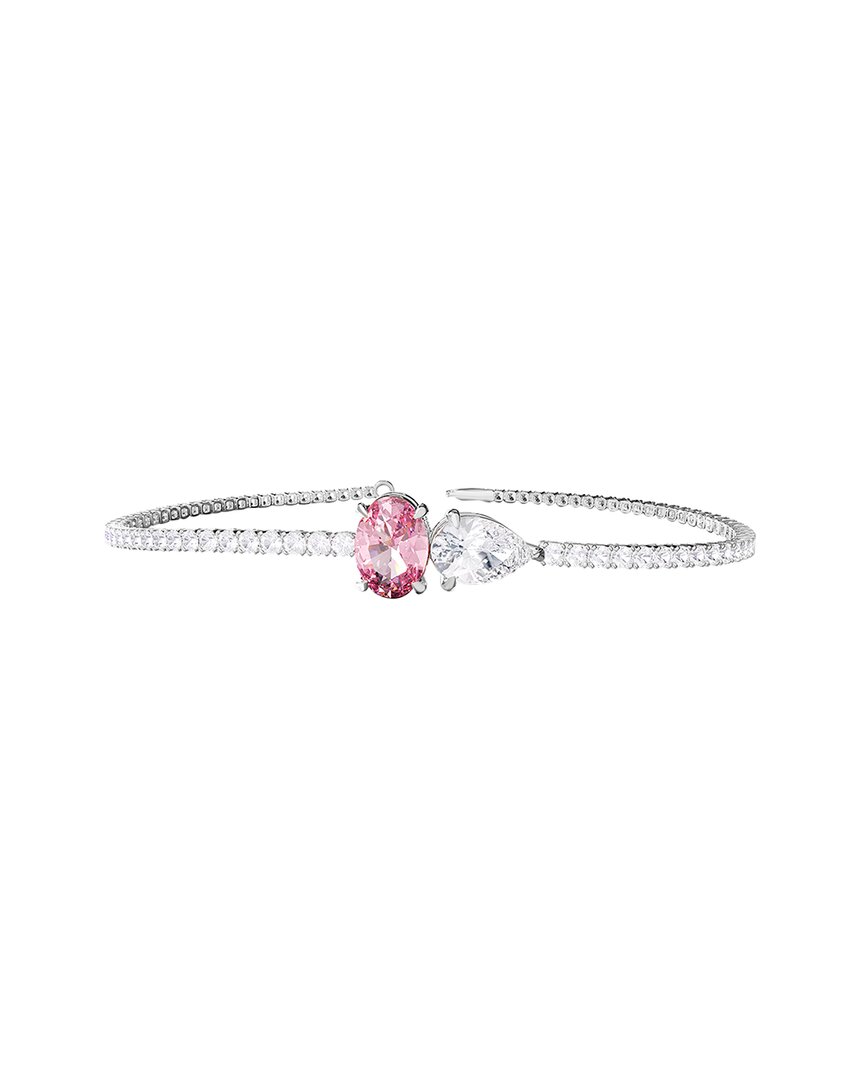 Lab Grown Diamonds 14k 3.83 Ct. Tw. Lab-grown Diamond Bangle Bracelet In Metallic