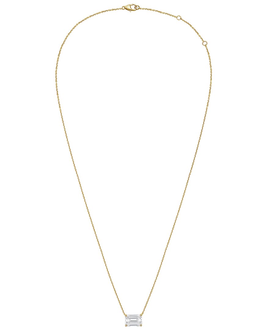 Diana M Lab Grown Diamonds Diana M. 14k Rose Gold 10.00 Ct. Tw. Lab-grown Diamond Pendant Necklace