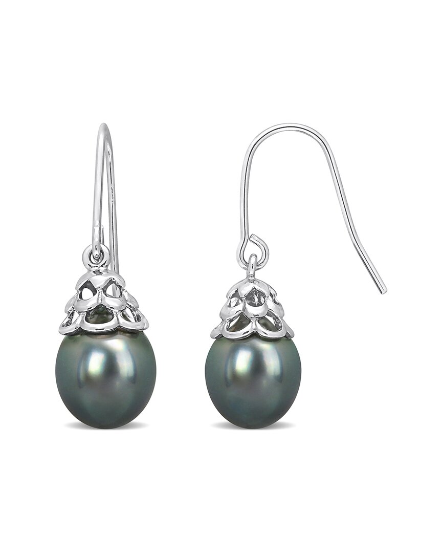 Rina Limor Silver 8-8.5mm Pearl Earrings