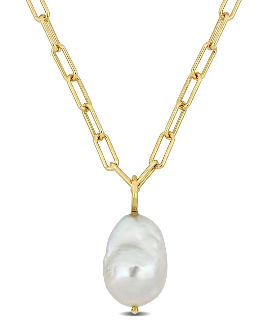Rina Limor 18k Over Silver 13-13.5mm Pearl Necklace