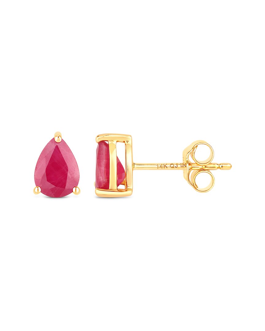 Diana M. 14k 1.42 Ct. Tw. Ruby Earrings