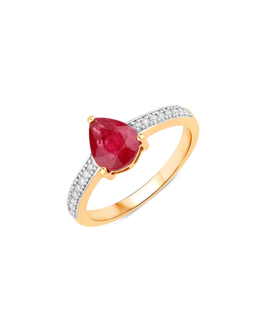 Diana M. 14k 1.68 Ct. Tw. Diamond & Ruby Ring In Gold