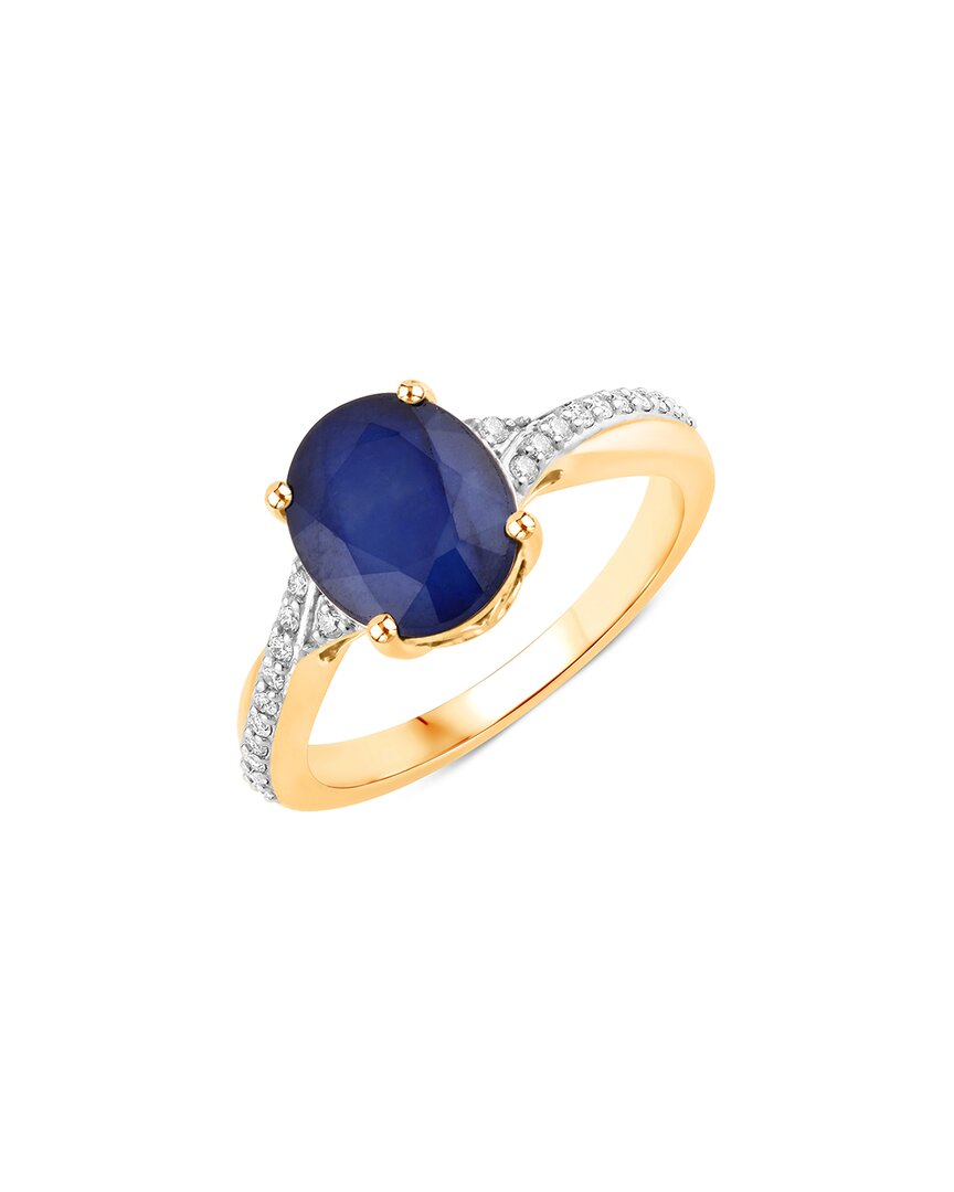 Diana M. 14k 1.82 Ct. Tw. Diamond & Blue Sapphire Ring In Gold