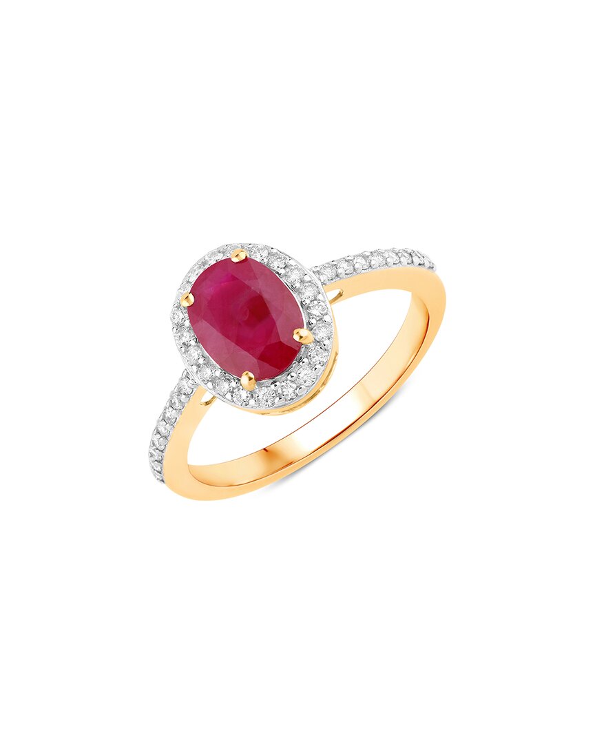 Diana M. 14k 1.06 Ct. Tw. Diamond & Ruby Ring