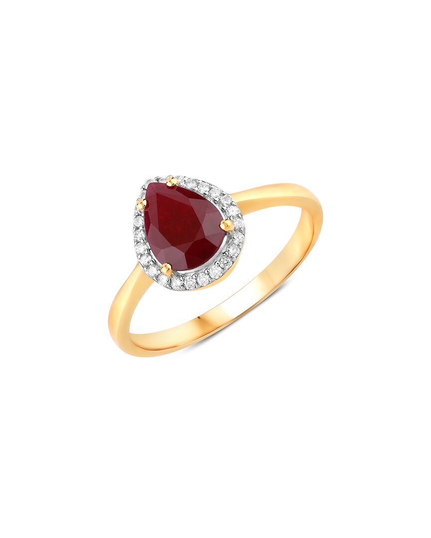 Diana M. 14k 1.30 Ct. Tw. Diamond & Ruby Ring In Gold