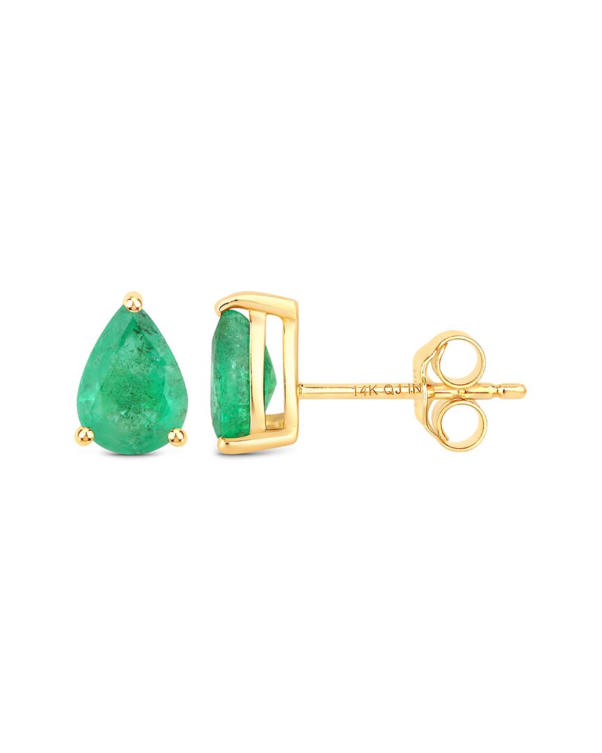 Diana M. 14k 0.70 Ct. Tw. Zambian Emerald Earrings In Gold