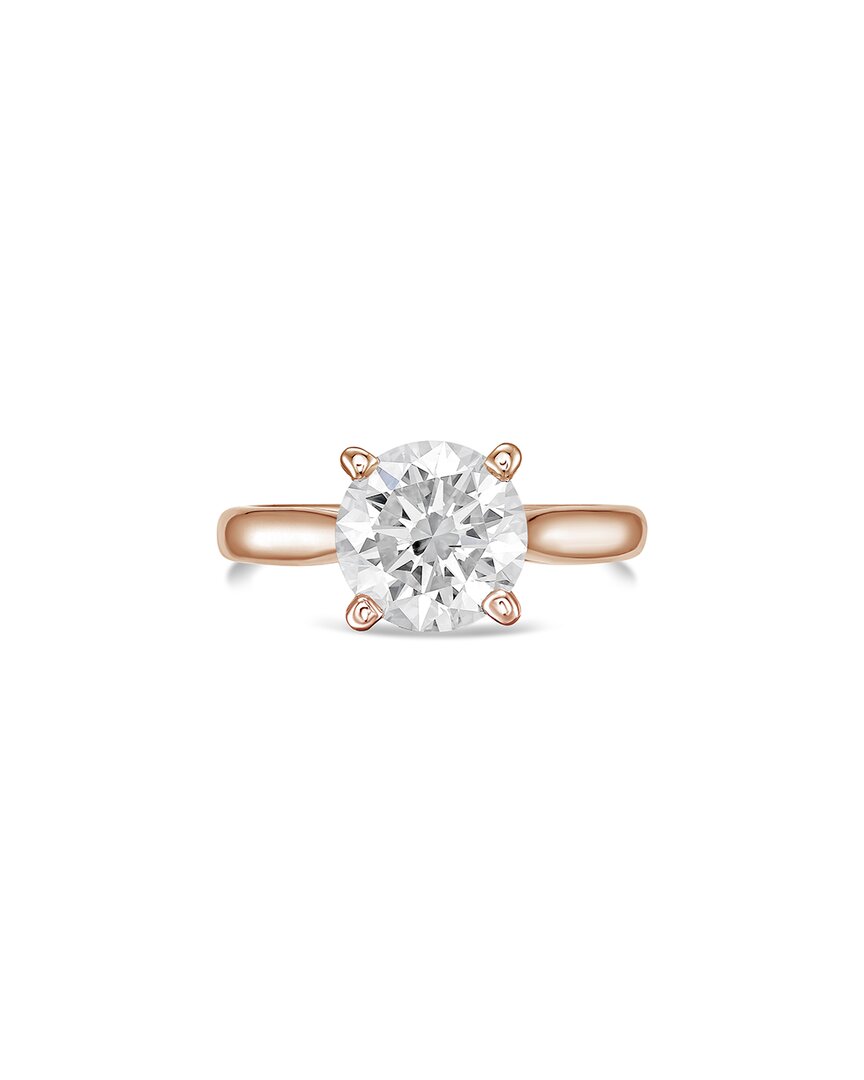 Diana M Lab Grown Diamonds 14k Rose Gold 1.00 Ct. Tw. Solitaire Ring In Gold