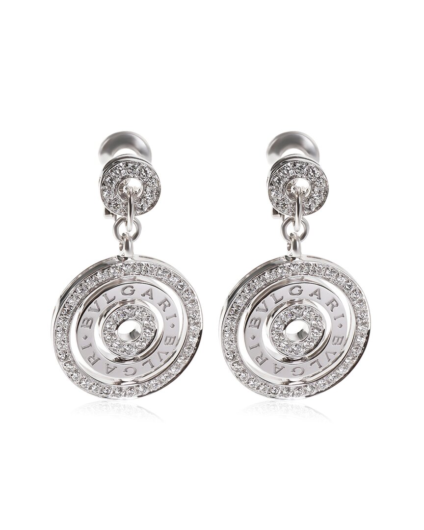 Bulgari Bvlgari Astrale 18k 2.60 Ct. Tw. Diamond Earrings (authentic Pre-loved) In Metallic