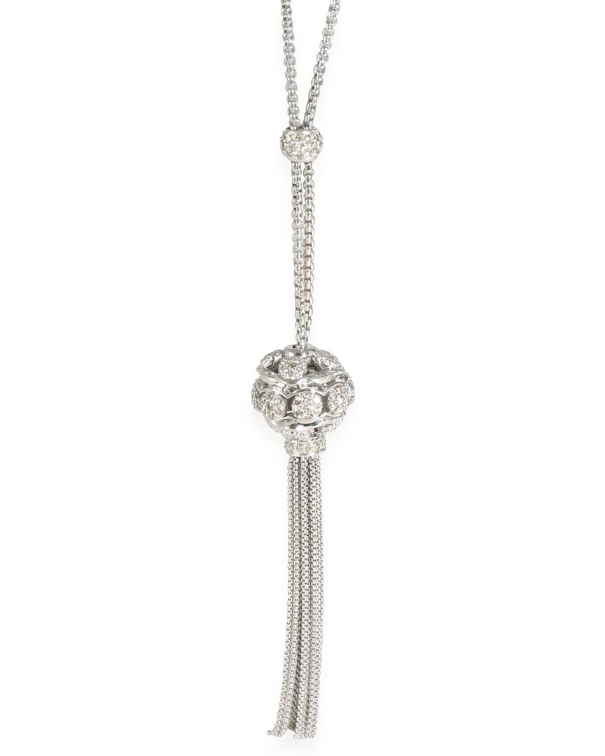 David Yurman Elements Necklace In Sterling Silver 1.4 Ctw In Metallic