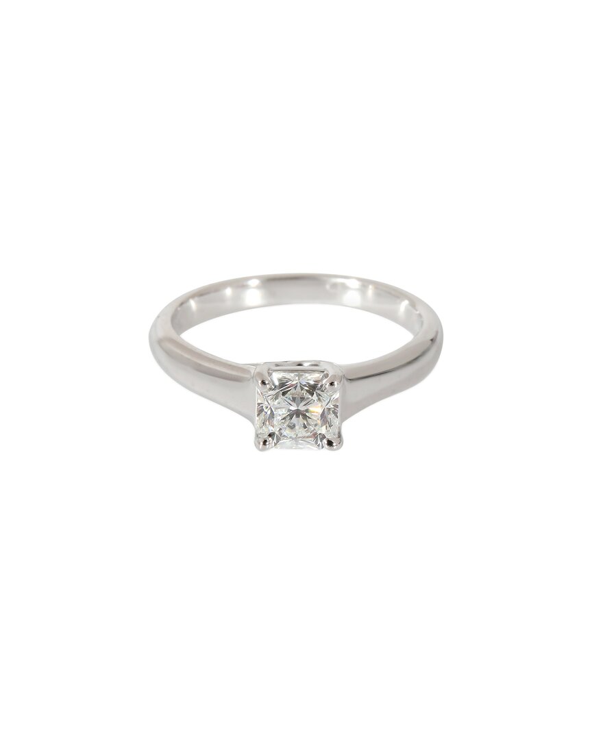 Tiffany & Co . Lucida Platinum Diamond Engagement Ring (authentic Pre-loved) In Metallic