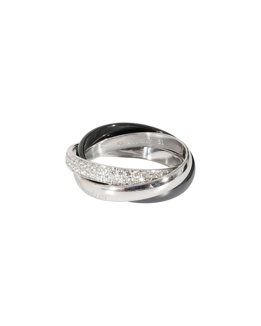 Cartier Trinity 18k 0.90 Ct. Tw. Diamond Ring (authentic Pre-loved) In Metallic