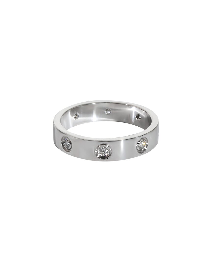 Cartier Small Model Love 18k 0.38 Ct. Tw. Diamond Ring (authentic Pre-loved) In Metallic