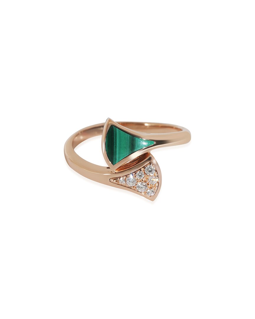 Bulgari Bvlgari Diva's Dream 18k 0.16 Ct. Tw. Diamond Ring (authentic Pre-loved) In Gold