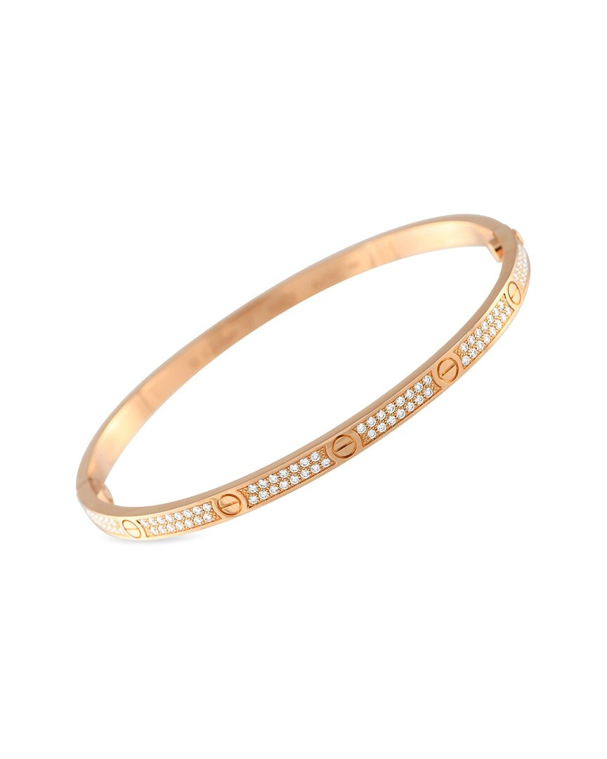 Cartier 18k Rose Gold 0.95 Ct. Tw. Diamond Bracelet (authentic Pre-loved) In Gold
