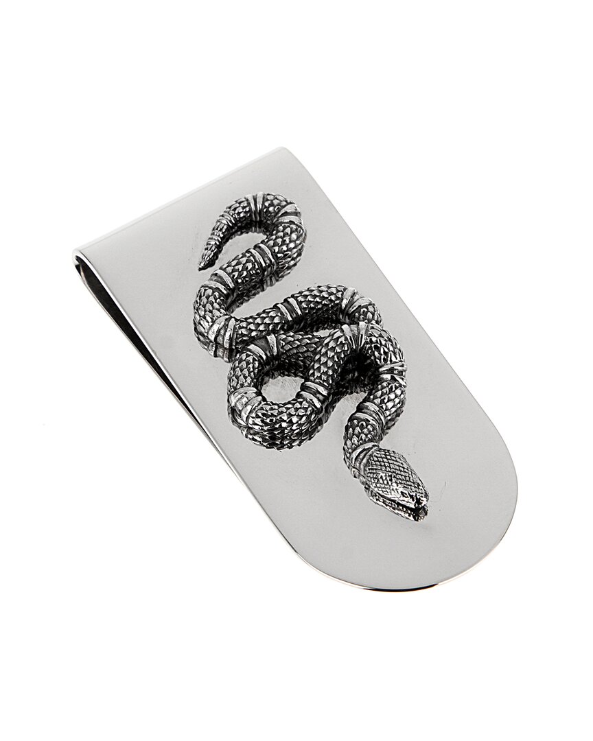 Gucci Silver Snake Motif Money Clip
