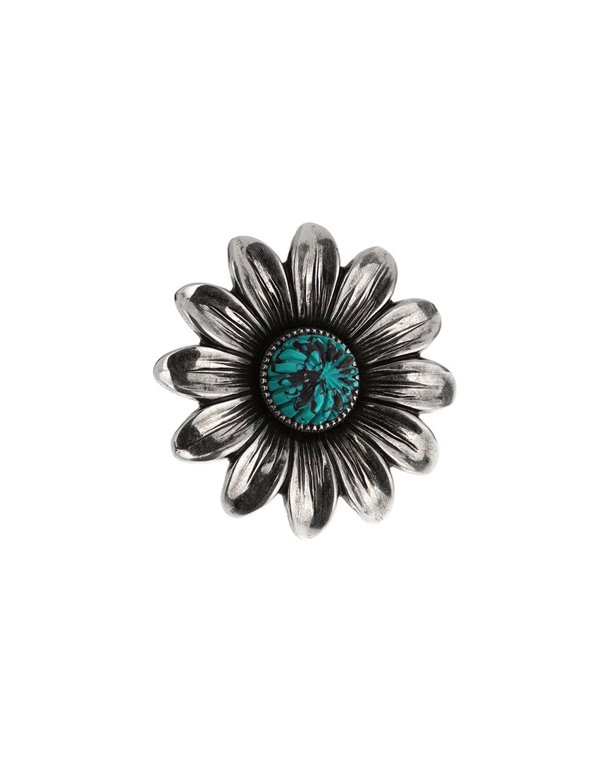 Gucci Silver Resin Flower Ring