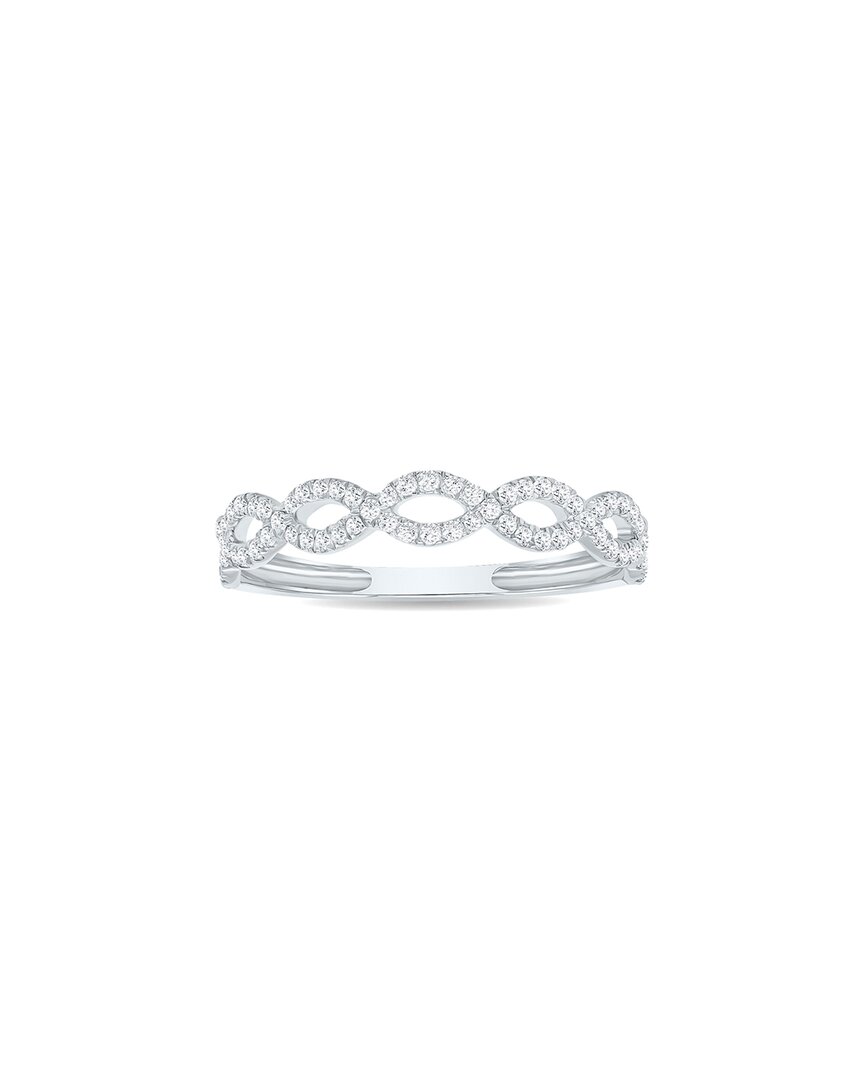 True Diamond 14k 0.25 Ct. Tw. Diamond Ring No Colo In Silver