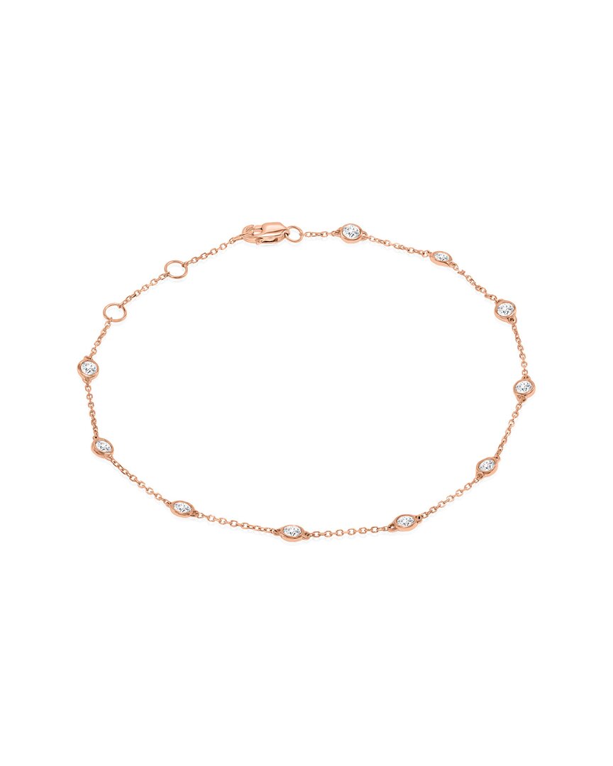 True Diamond 14k 0.50 Ct. Tw. Diamond Bracelet Yellow Gold Yell In Gold