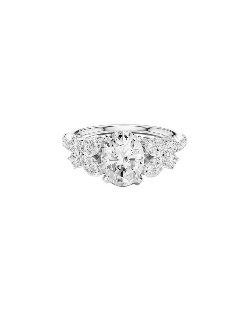 Lab Grown Diamonds Amairah 14k 1.50 Ct. Tw. Lab-grown Diamond Engagement Ring In Silver