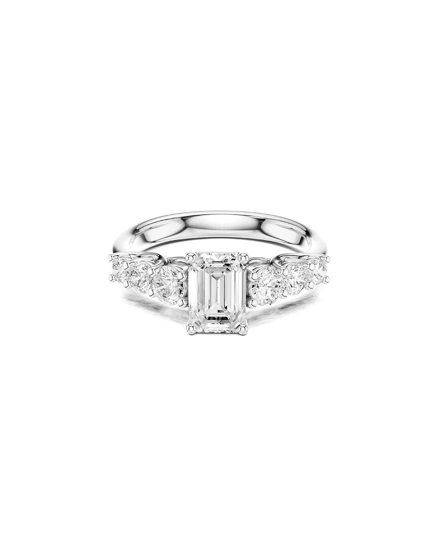 Lab Grown Diamonds Amairah 14k 1.75 Ct. Tw. Lab-grown Diamond Engagement Ring In Silver