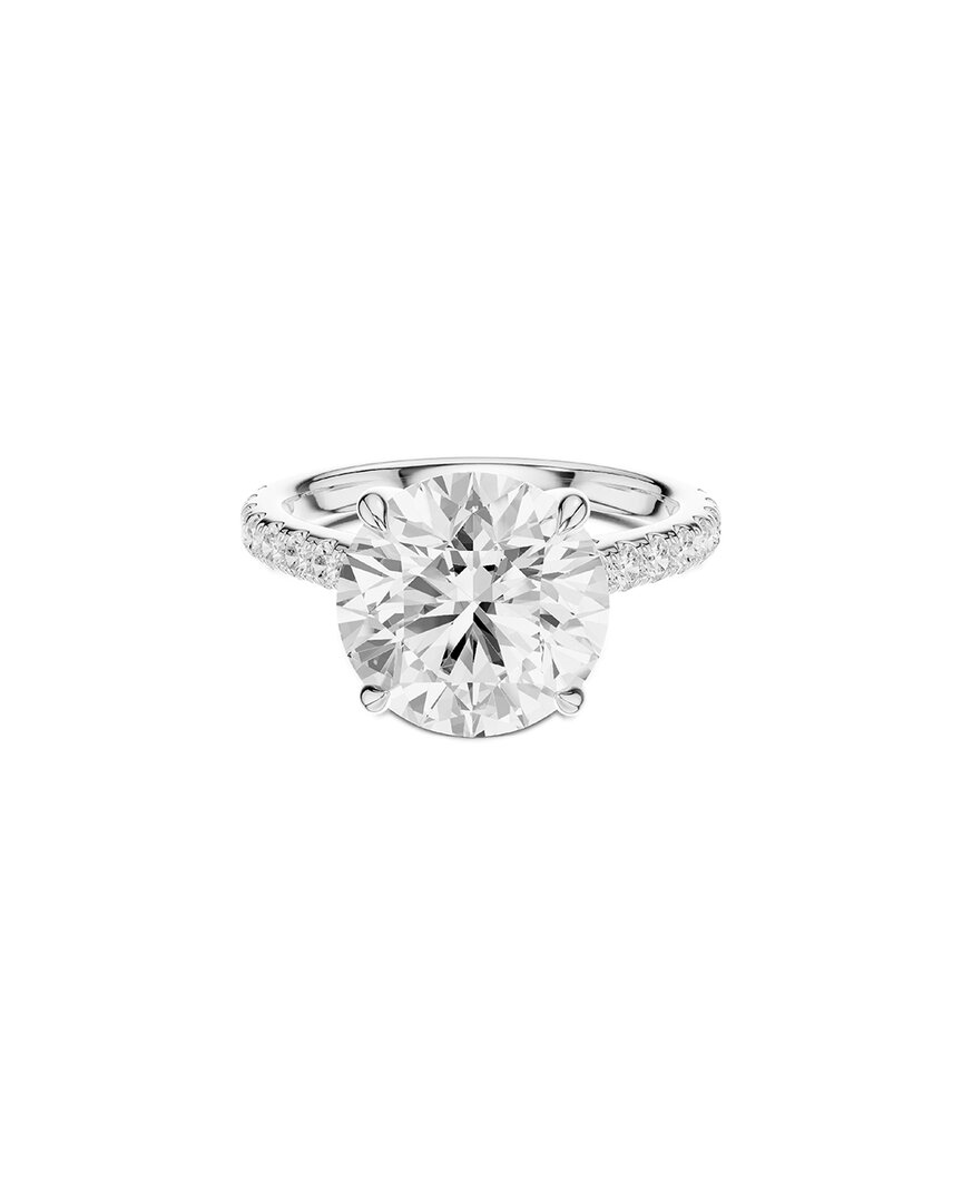 Lab Grown Diamonds Amairah 14k 4.50 Ct. Tw. Lab-grown Diamond Engagement Ring In Metallic