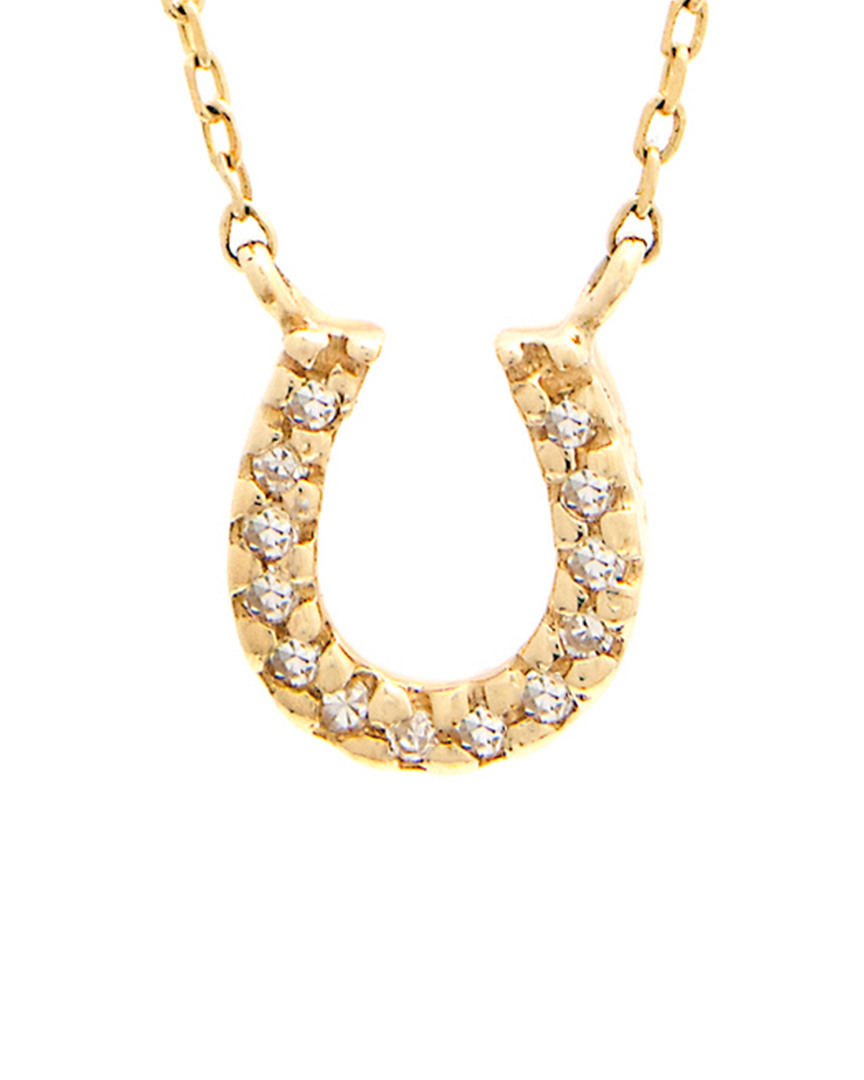 Diamond Select Cuts 14k 0.05 Ct. Tw. Diamond Petite Hose Shoe Necklace
