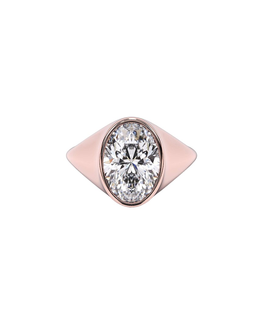 Lab Grown Diamonds 14k Rose Gold 4.00 Ct. Tw. Lab-grown Diamond Ring