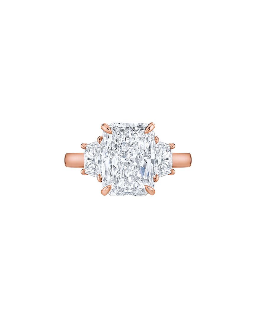 Lab Grown Diamonds 14k Rose Gold 5.90 Ct. Tw. Lab-grown Diamond Ring
