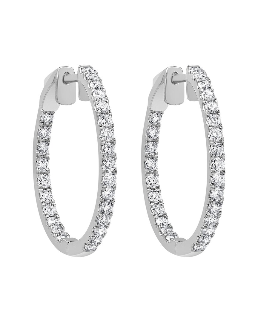 Diamond Select Cuts 14k 0.99 Ct. Tw. Diamond Hoops