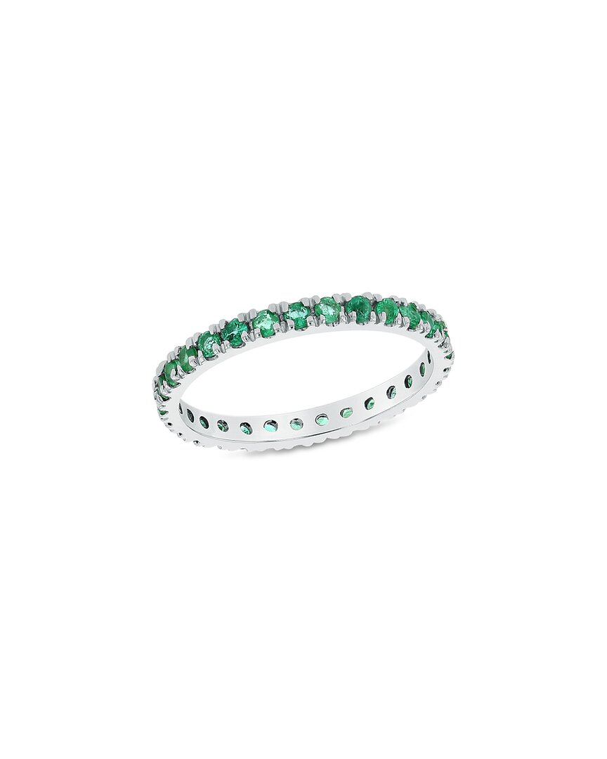 Levaron 14k 0.60 Ct. Tw. Emerald Stackable Ring In Green
