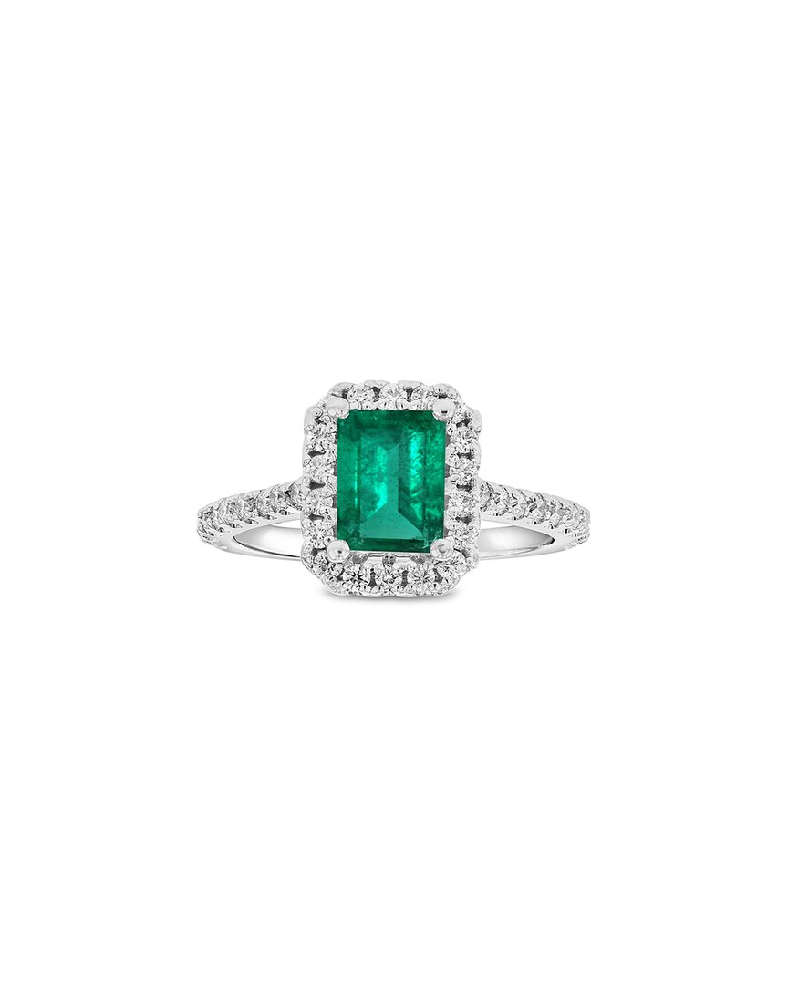 Levaron 14k 1.95 Ct. Tw. Diamond & Emerald Ring In Green