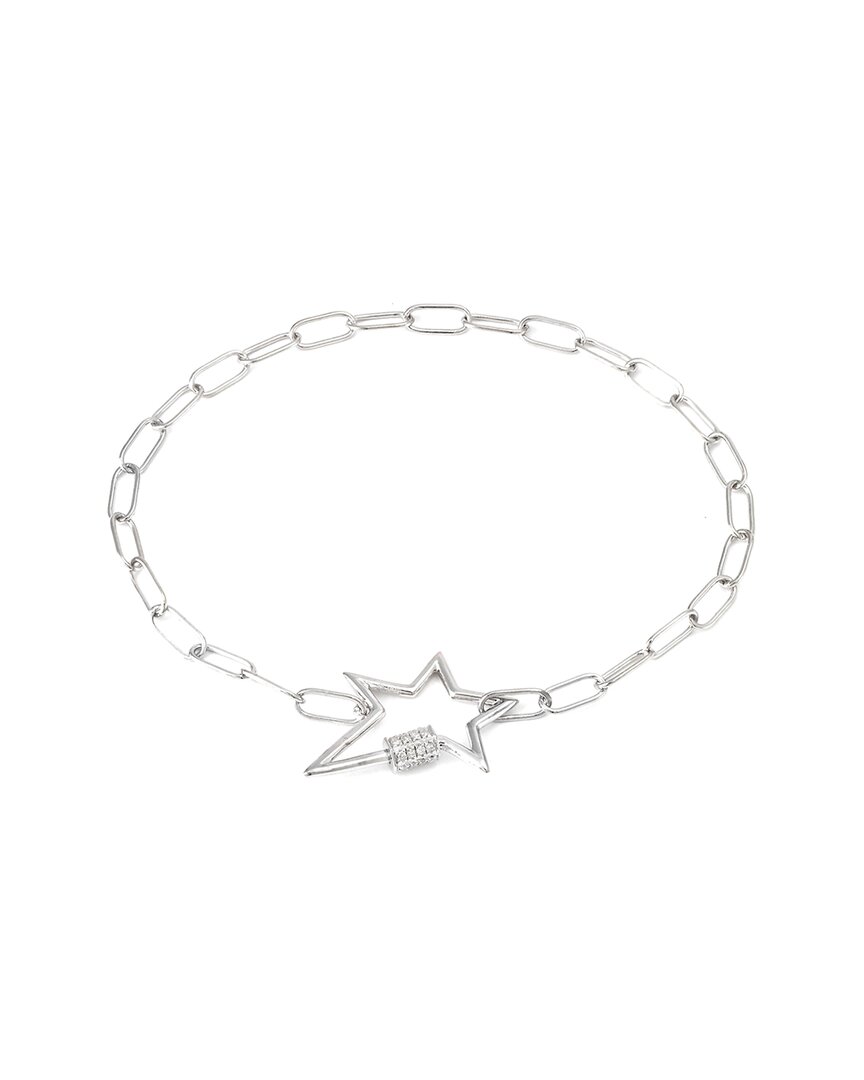 Diamond Select Cuts Silver Diamond Star Bracelet