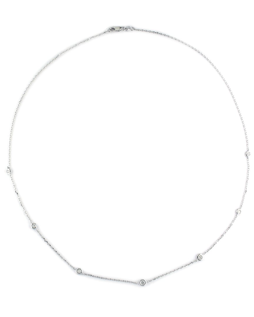 Diamond Select Cuts Silver 0.23 Ct. Tw. Diamond By The Yard Necklace