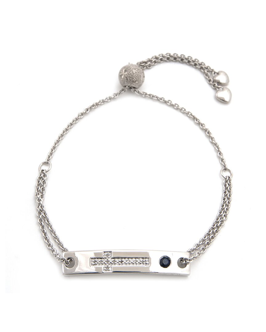 Diamond Select Cuts Silver Diamond Adjustable Bracelet