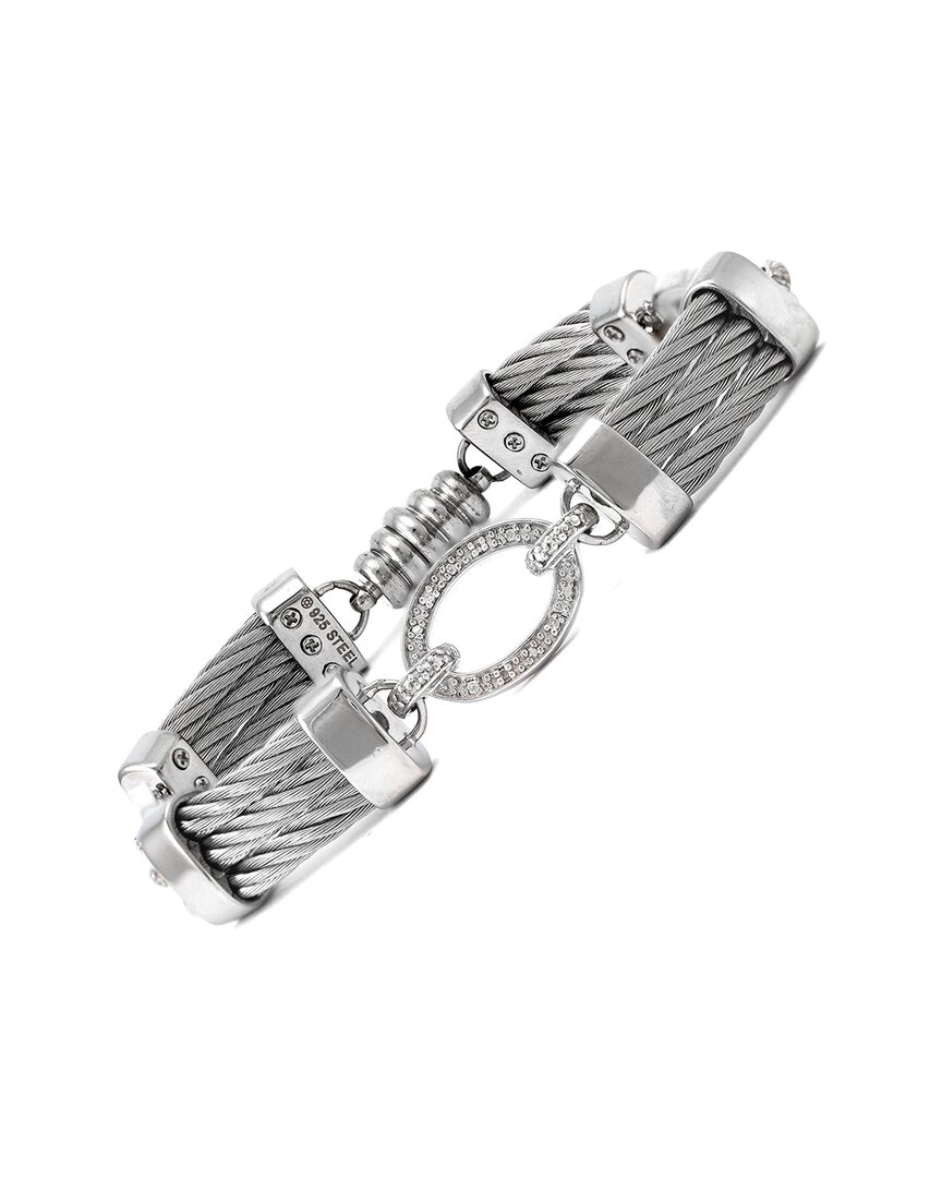 Diamond Select Cuts Silver & Steel Diamond Bracelet