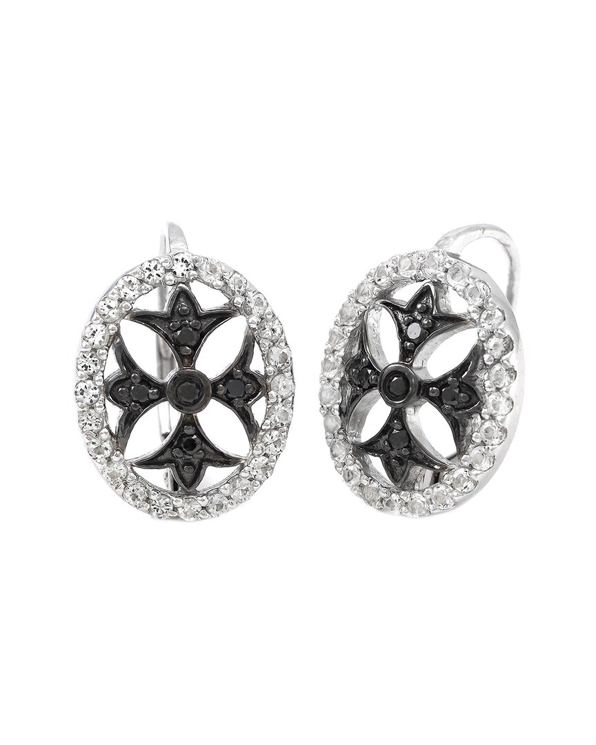 Gemstones Silver 0.16 Ct. Tw. Diamond Earrings