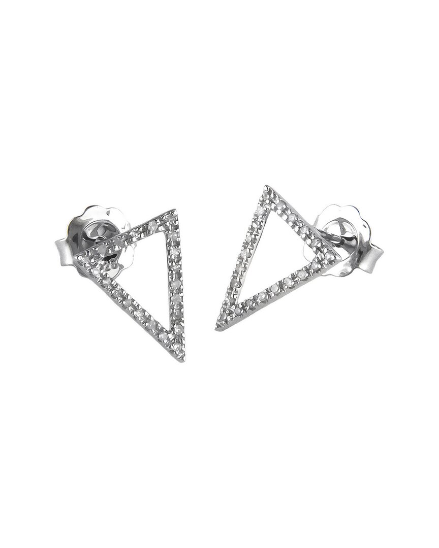 Diamond Select Cuts Silver 0.13 Ct. Tw. Diamond Earrings