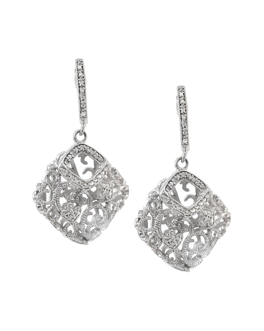 Diamond Select Cuts Silver Diamond Earrings