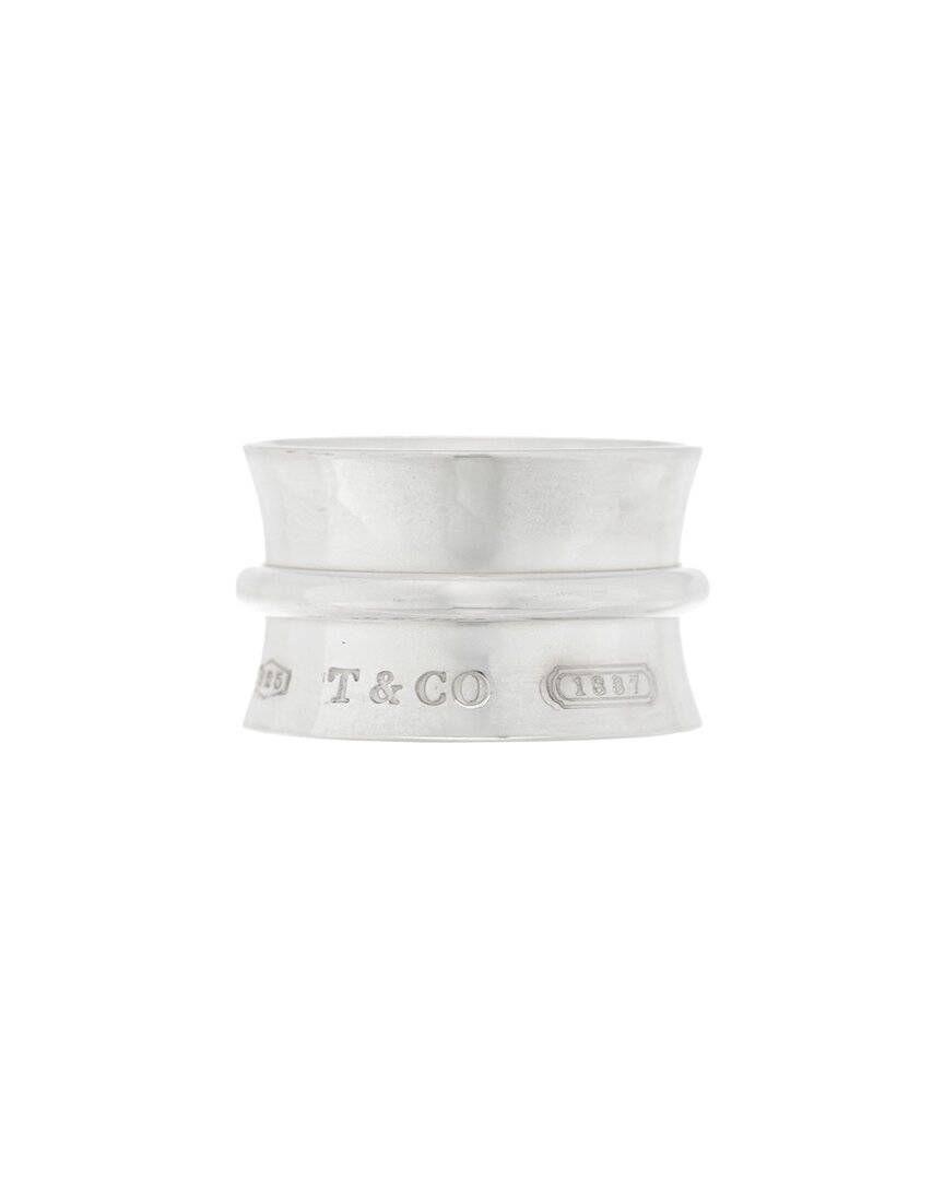 Tiffany & Co . Silver Wide 1837 Ring 49 4.75 (authentic Pre-loved) In Silver
