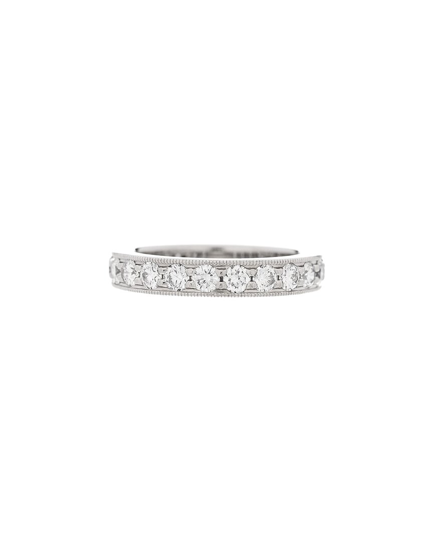 Tiffany & Co . Diamond 1.21ctw 3.2mm Together Milgrain Band Ring (authentic Pre-loved) In Gold